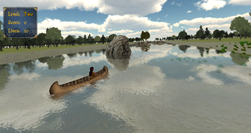 Canoeing in Fish Lake fractions game